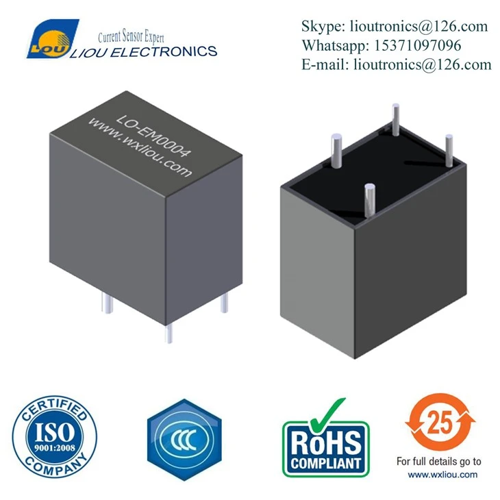 High Precision 1:2000 Current Transformer 5A-2.5mA PCB Mount